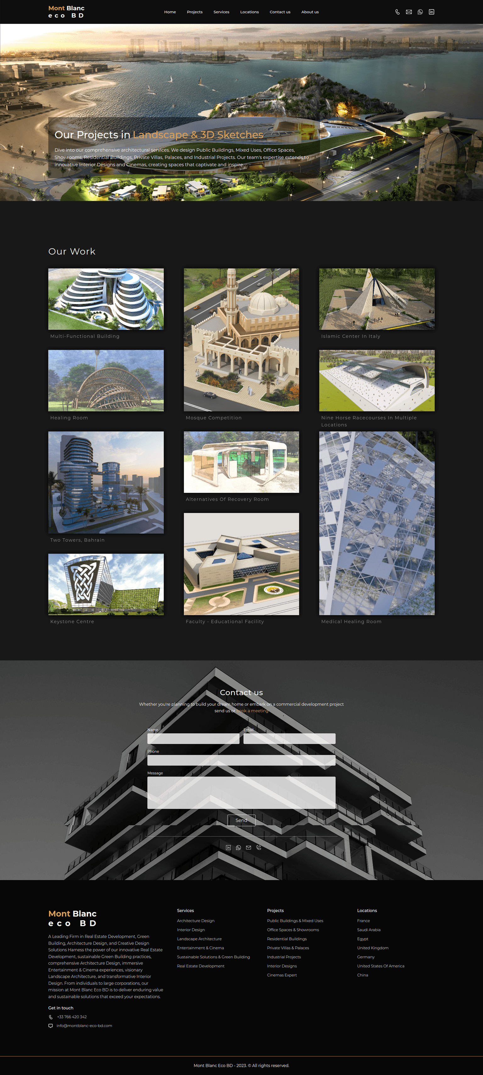 Mont Blanc our projects page