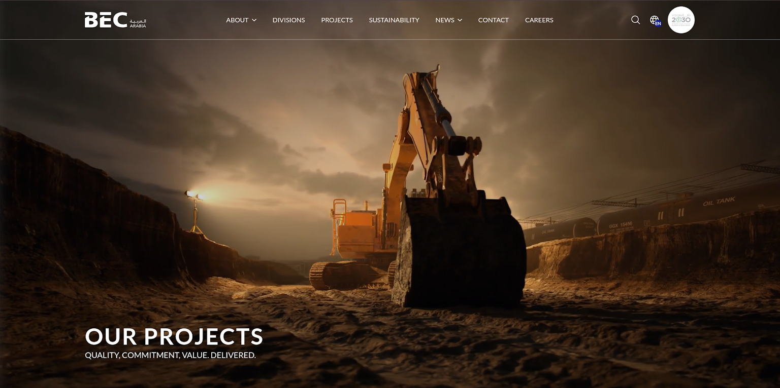 BEC Arabia projects page
